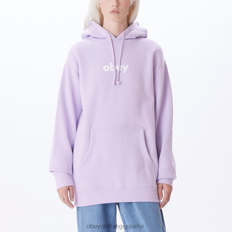 ropa OBEY minúscula ii sudadera con capucha lavanda mujer 0RV2P716