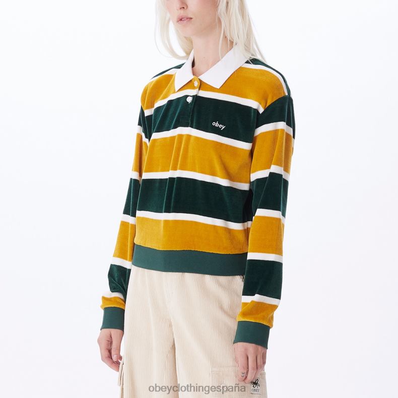 ropa OBEY polo swinton cedro oscuro multi mujer 0RV2P703