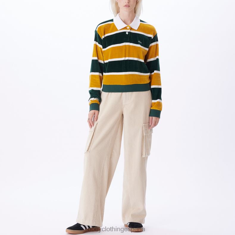 ropa OBEY polo swinton cedro oscuro multi mujer 0RV2P703