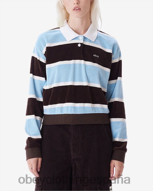 ropa OBEY polo swinton java marrón multi mujer 0RV2P704
