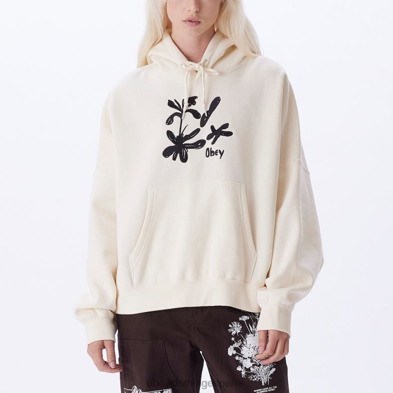 ropa OBEY sudadera con capucha ellis sin blanquear mujer 0RV2P694